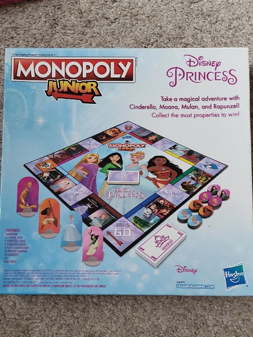 Hasbro MONOPOLY Junior Disney Princess Board Game